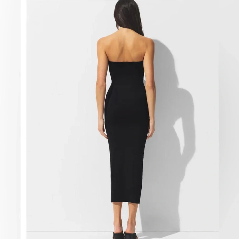 SKIMS Classic Swim Convertible Tube Dress 🖤 Size XXS | Obsidian